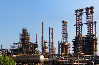 在石油工業中的工人